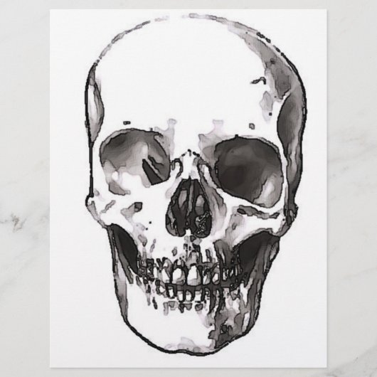 Black & White Skull (Front)