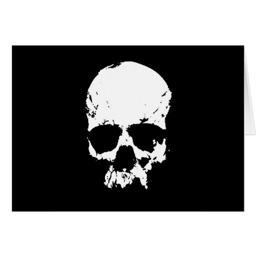 Black  White Skull