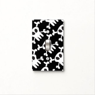 Black & White Skull Light Switch Cover