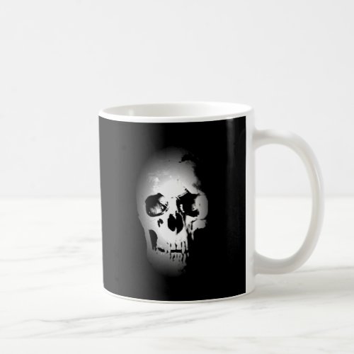 Black  White Skull Mug