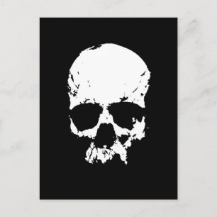 Black & White Skull Postcard