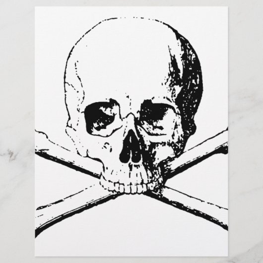 Black & White Skull & the Bones (Front)