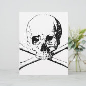 Black & White Skull & the Bones (Standing Front)