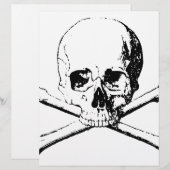 Black & White Skull & the Bones (Front/Back)
