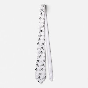 Black & White Skull & the Bones Tie