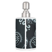Black & White Skull Toothbrush Holder & Soap (Back)