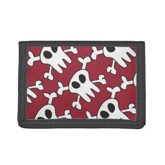 Black & White Skull Trifold Wallet