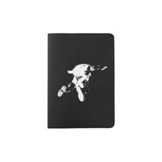 Black & White Skydiving Passport Holder
