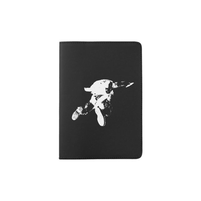Black & White Skydiving Passport Holder (Front)