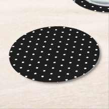 Black White Small Polka Dots