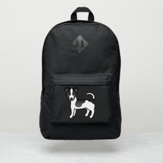 Black &amp; White Smooth Coat Jack Russell Terrier Dog Port Authority® Backpack