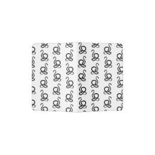 Black & White Snake Pattern Vintage Snake Art Passport Holder