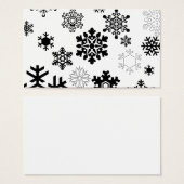 Black & White Snowflakes (Front & Back)