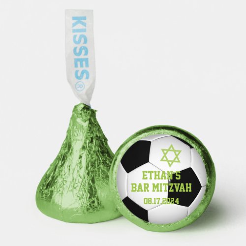Black White Soccer Ball Bar Mitzvah Hersheys Kisses