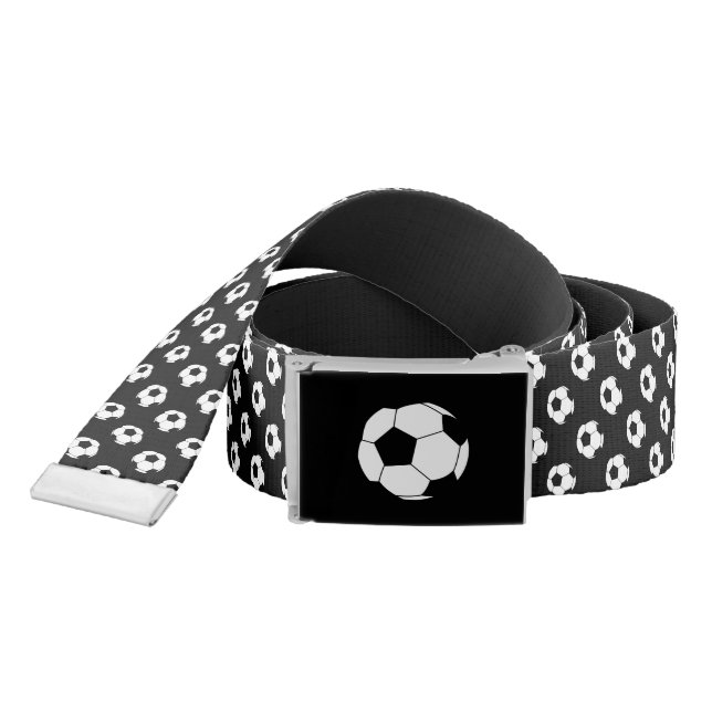Black/White Soccer Football Balls, Black Belt (Snake)