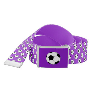 Black/White Soccer Football Balls, Purple Belt