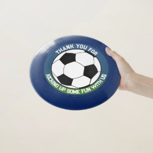 Black White Soccer Football Sports Birthday Favor Wham-O Frisbee