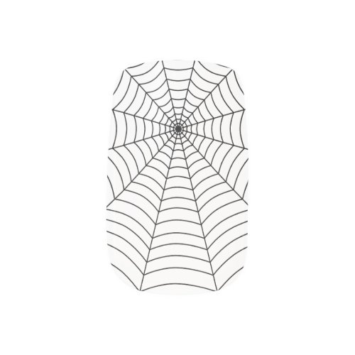 Black white spider web Halloween pattern Minx Nail Art