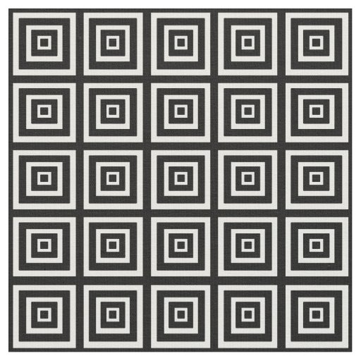 Black & White Squared Fabric