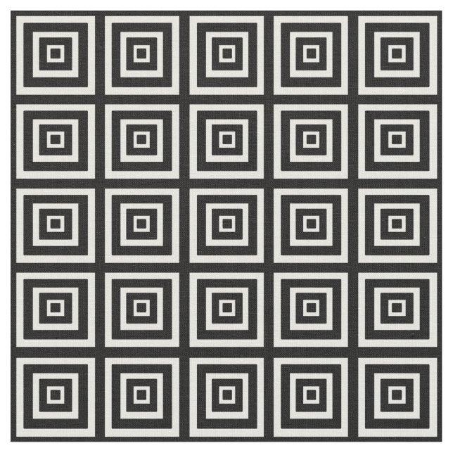 Black & White Squared Fabric (Close Up)