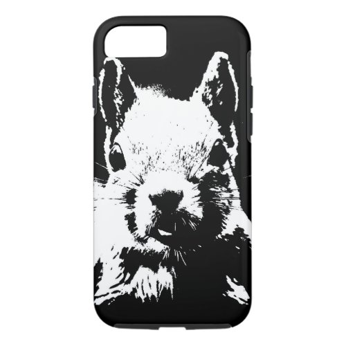 Black  White Squirrel iPhone 87 Case