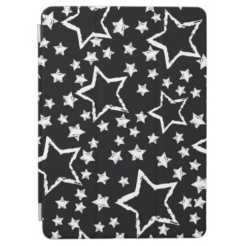 Black white stars urban grunge iPad air cover