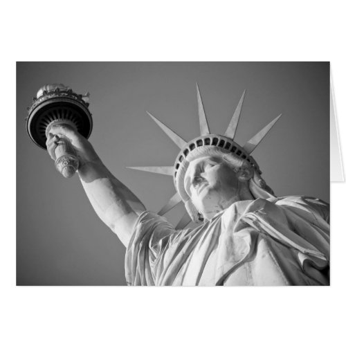 Black White Statue of Liberty
