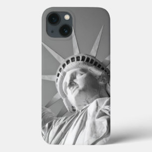 Black White Statue of Liberty iPhone 13 Case