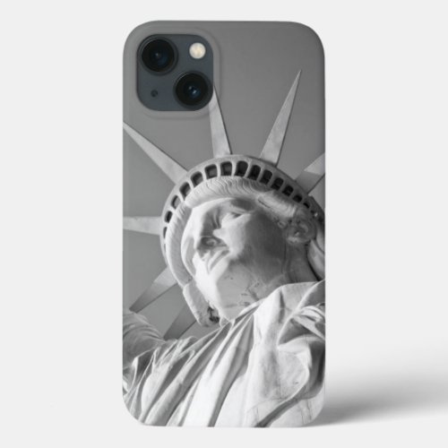 Black White Statue of Liberty iPhone 13 Case