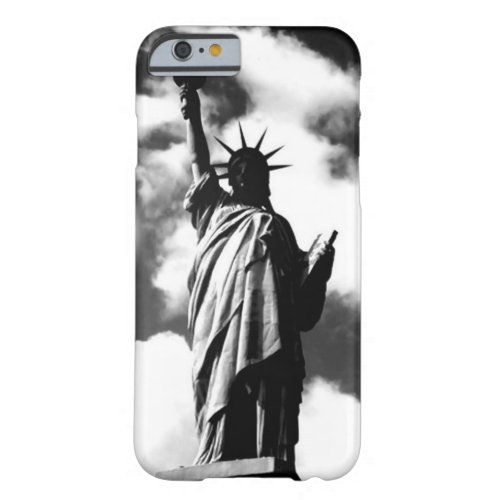 Black  White Statue of Liberty iPhone 6 Case
