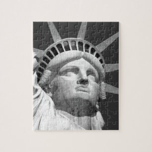Black & White Statue of Liberty Jigsaw Puzzle