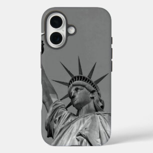 Black & White Statue of Liberty New York iPhone 16 Case