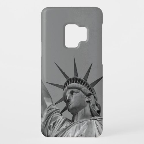 Black  White Statue of Liberty New York Case_Mate Samsung Galaxy S9 Case