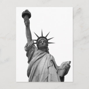 Black & White Statue of Liberty Postcard