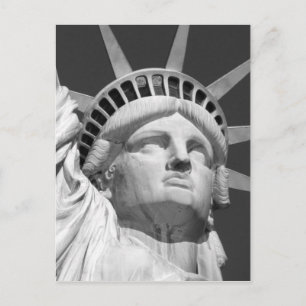 Black & White Statue of Liberty Postcard