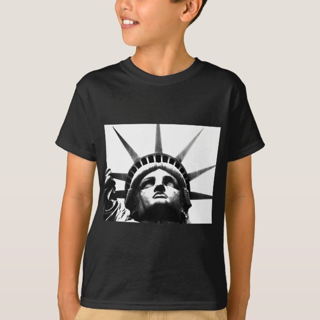 Black & White Statue of Liberty T-Shirt (Front)