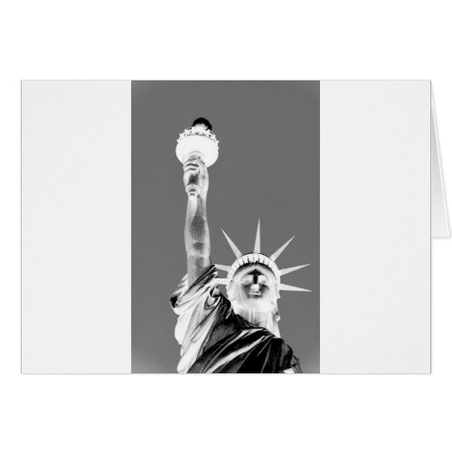Black  White Statueof Liberty New York City