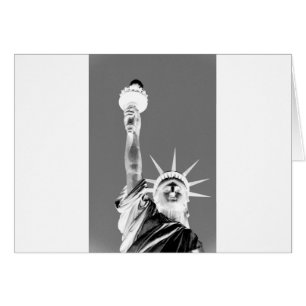 Black & White Statueof Liberty New York City Cards