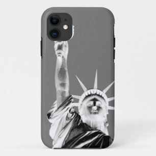 Black & White Statueof Liberty New York City iPhone 11 Case