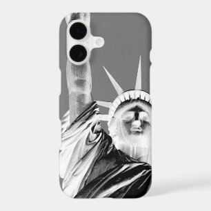 Black & White Statueof Liberty New York City iPhone 17 Case