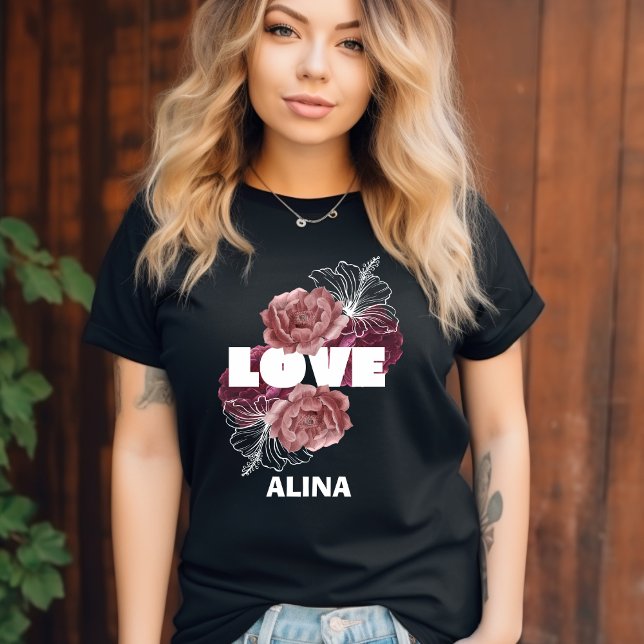 Black & White Streetwear LOVE T-Shirt (Creator Uploaded)