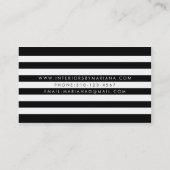 Black White Stripe Business Card | Zazzle
