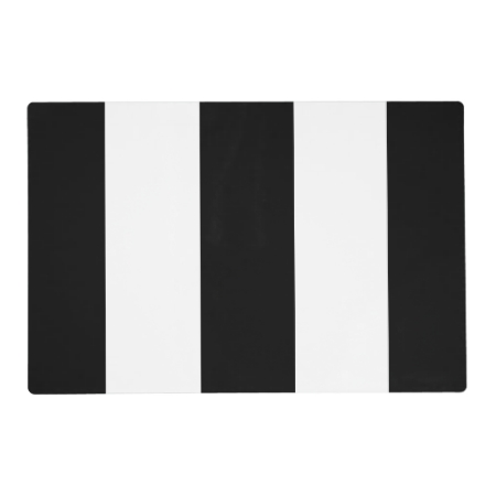 Black White Stripe Placemat