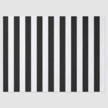 Black & White Stripe Tissue Paper