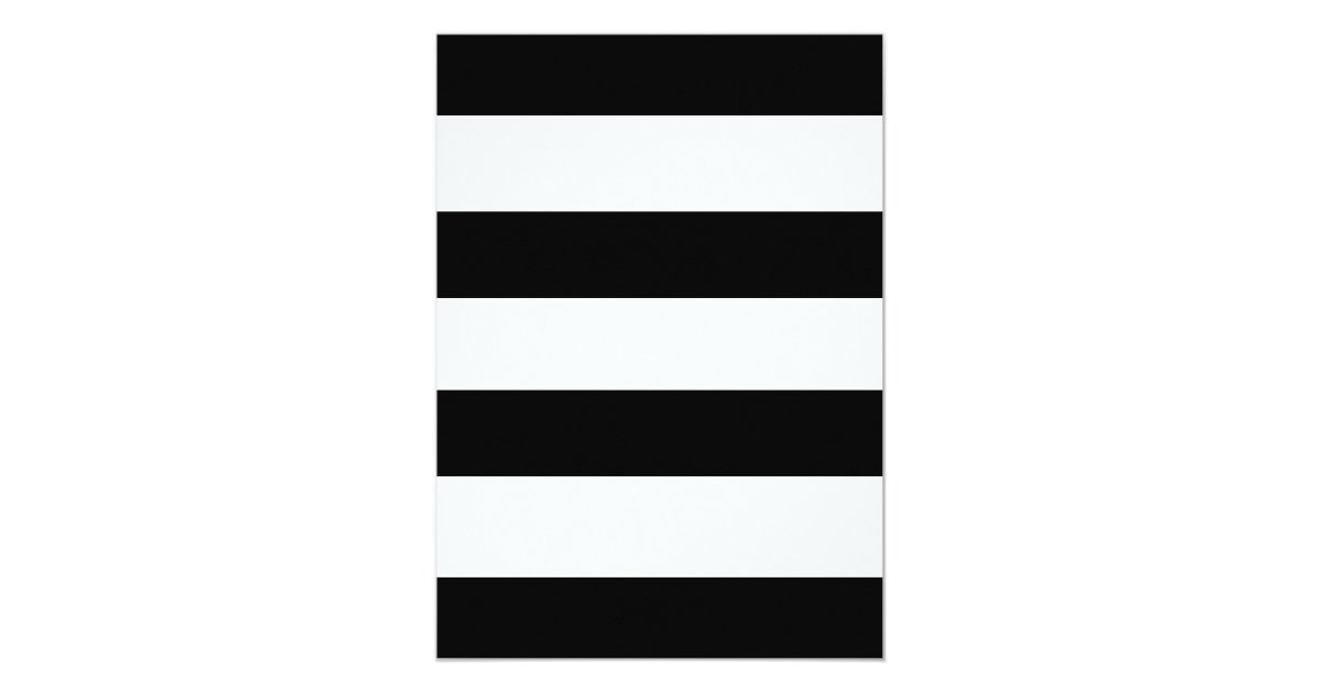 Black & White Stripe Wedding Invitation | Zazzle