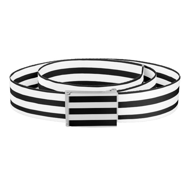 Black & White Striped Belt (Coil)