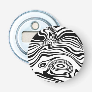 Black White Striped Bottle Opener Choose Color