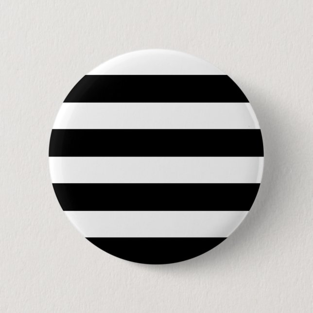 Black & White Striped Button (Front)