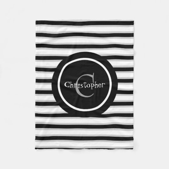 black and white striped baby blanket