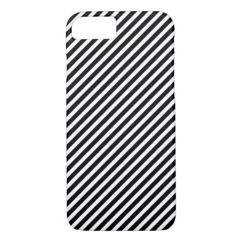 Black  White Striped iPhone 7 Case